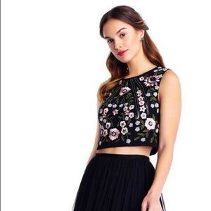 Adrianna Papell Tulle Gown Set